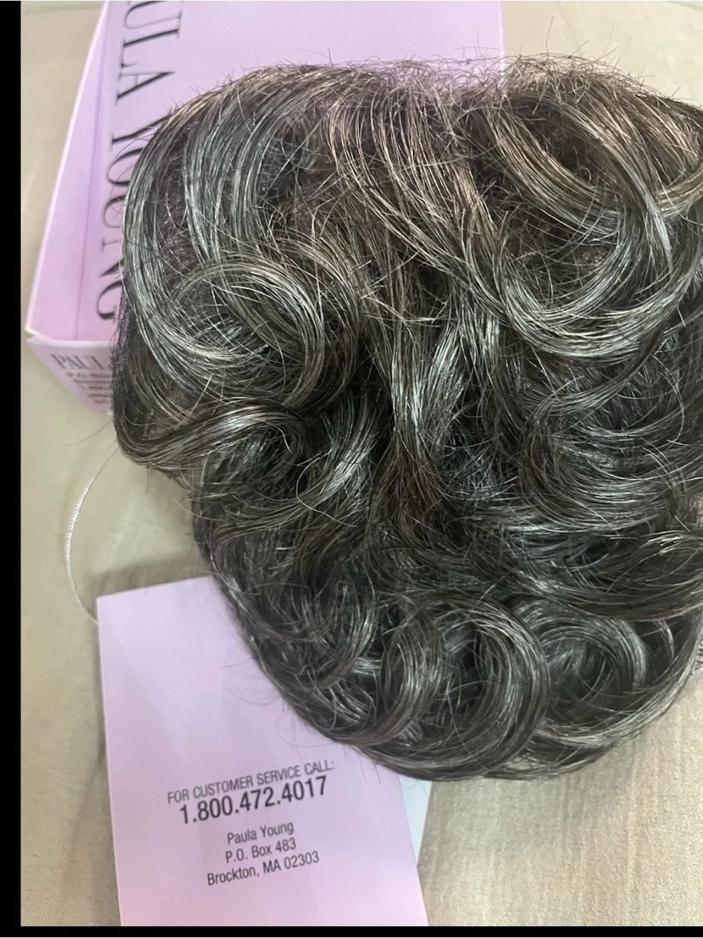 NEW PAULA YOUNG Delicate Touch Whisperlite Synthetic Topper Color 44 Brown/Gray